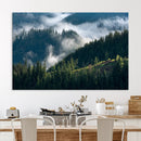 Misty Forest Wall Art Canvas Print – Pine Hills Foggy by MyGreatCanvas | Canvas Wall Art Prints | Photo Prints & Wall Decor