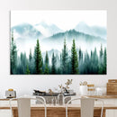 Pine Forest Wall Art Canvas Print – Misty Mountains Foggy by MyGreatCanvas | Canvas Wall Art Prints | Photo Prints & Wall Decor
