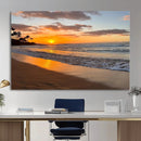 Tropical Beach Wall Art – Framed Sunset Ocean Canvas by MyGreatCanvas | Canvas Wall Art Prints | Photo Prints & Wall Decor