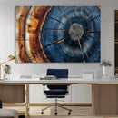 Framed Abstract Tree Ring Wall Art Print Natural Rustic Wood by MyGreatCanvas | Canvas Wall Art Prints | Photo Prints & Wall Decor