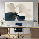 Minimal Flower Wall Art Canvas Print – Framed Beige Bloom by MyGreatCanvas | Canvas Wall Art Prints | Photo Prints & Wall Decor