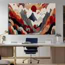 Abstract Mountain Wall Art Canvas Print – Vibrant Stylized by MyGreatCanvas | Canvas Wall Art Prints | Photo Prints & Wall Decor