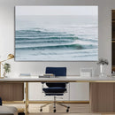 Ocean Waves Wall Art Canvas Print – Framed Surfer Lineup by MyGreatCanvas | Canvas Wall Art Prints | Photo Prints & Wall Decor