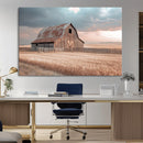 Rustic Barn Wall Art Canvas Print – Framed Wheat Field Scene by MyGreatCanvas | Canvas Wall Art Prints | Photo Prints & Wall Decor