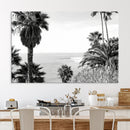 Palm Trees Wall Art Canvas Print – Framed Coastal Ocean