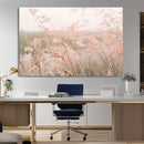 Pastel Grasses Wall Art Canvas Print – Framed Soft Meadow