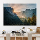 Yosemite Valley Wall Art Canvas Print – Framed Mountain