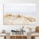 Beach Dunes Wall Art Canvas Print – Framed Serene Coastal