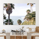 Coastal Palm Trees Wall Art Canvas Print – Framed Ocean