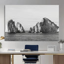 Coastal Wall Art – Framed Black White Ocean Canvas Artwork, by MyGreatCanvas | Canvas Wall Art Prints | Photo Prints & Wall Decor