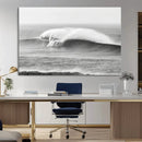 Monochrome Seascape Wall Art Canvas Print – Framed Surf Wave by MyGreatCanvas | Canvas Wall Art Prints | Photo Prints & Wall Decor