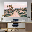 Joshua Tree Wall Art Canvas Print – Framed Desert Road Scene by MyGreatCanvas | Canvas Wall Art Prints | Photo Prints & Wall Decor