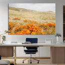 Golden Wildflowers Wall Art Canvas Print – Framed Hills by MyGreatCanvas | Canvas Wall Art Prints | Photo Prints & Wall Decor