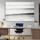 Black White Ocean Wall Art Canvas Print – Framed Coastal by MyGreatCanvas | Canvas Wall Art Prints | Photo Prints & Wall Decor