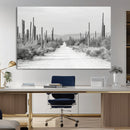 Winter Wall Art Canvas Print – Framed Cactus Path Art by MyGreatCanvas | Canvas Wall Art Prints | Photo Prints & Wall Decor