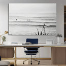 Surfer Silhouette Wall Art Canvas Print – Framed Calm Ocean by MyGreatCanvas | Canvas Wall Art Prints | Photo Prints & Wall Decor