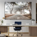 Cypress Tunnel Wall Art – Framed Misty Road Canvas Artwork, by MyGreatCanvas | Canvas Wall Art Prints | Photo Prints & Wall Decor