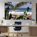 Tropical Shoreline Wall Art Canvas Print – Framed Surfer by MyGreatCanvas | Canvas Wall Art Prints | Photo Prints & Wall Decor