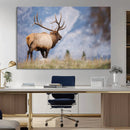 Mountain Elk Wall Art Canvas Print – Framed Rustic Wildlife by MyGreatCanvas | Canvas Wall Art Prints | Photo Prints & Wall Decor