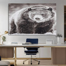 Grizzly Bear Wall Art Canvas Print – Framed Rustic Lodge Art by MyGreatCanvas | Canvas Wall Art Prints | Photo Prints & Wall Decor
