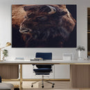 Bison Wall Art Canvas Print – Framed Western Decor Art by MyGreatCanvas | Canvas Wall Art Prints | Photo Prints & Wall Decor