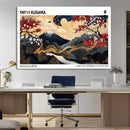 Modern Mount Fuji Wall Art Canvas Print – Framed Abstract