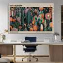 Yayoi Kusama Art Print Canvas – Abstract Mount Fuji Japanese