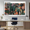 Modern Japanese Wall Art Canvas Print – Framed Abstract