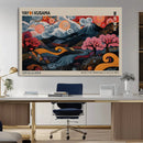 Modern Japanese Wall Art Canvas Print – Framed Contemporary