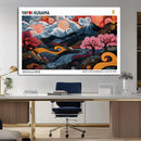 Modern Japanese Wall Art Canvas Print – Framed Abstract