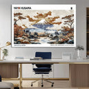 Modern Japanese Wall Art Canvas Print – Framed Abstract