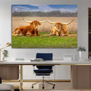 Longhorn Wall Art Canvas Print – Framed Cozy Ranch Vibes by MyGreatCanvas | Canvas Wall Art Prints | Photo Prints & Wall Decor