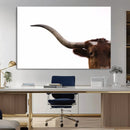 Longhorn Wall Art Canvas Print – Framed Western Cow Texas by MyGreatCanvas | Canvas Wall Art Prints | Photo Prints & Wall Decor