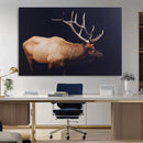 Bull Elk Decor Wall Art Canvas Print – Framed Elk by MyGreatCanvas | Canvas Wall Art Prints | Photo Prints & Wall Decor
