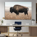 Rustic Bison Decor Wall Art Canvas Print – Framed Buffalo by MyGreatCanvas | Canvas Wall Art Prints | Photo Prints & Wall Decor
