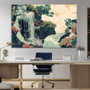 Japanese Waterfall Wall Art Canvas Print – Framed Oriental by MyGreatCanvas | Canvas Wall Art Prints | Photo Prints & Wall Decor