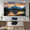 Mountain Sunset Wall Art Canvas Print – Framed Alpine by MyGreatCanvas | Canvas Wall Art Prints | Photo Prints & Wall Decor