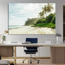 Relaxing Beach Wall Art Canvas Print – Framed Ocean View