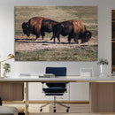 Bison Wall Art Canvas Print – Framed Western Wildlife Modern by MyGreatCanvas | Canvas Wall Art Prints | Photo Prints & Wall Decor