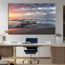 Ocean Sunset Wall Art Canvas Print – Framed Serene Coastal by MyGreatCanvas | Canvas Wall Art Prints | Photo Prints & Wall Decor