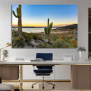 Saguaro Cactus Wall Art Canvas Print – Framed Desert Sunset by MyGreatCanvas | Canvas Wall Art Prints | Photo Prints & Wall Decor