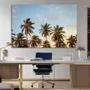 Palms Wall Art Canvas Print – Framed Tropical Coastal Nature
