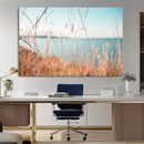 Golden Beach Grass Wall Art Canvas Print – Ocean Breeze Soft by MyGreatCanvas | Canvas Wall Art Prints | Photo Prints & Wall Decor