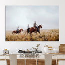Western Cowboys Wall Art Canvas Print – Rustic Prairie