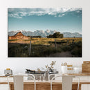 Rustic Farmhouse Wall Art Canvas Print – Teton Range Mormon