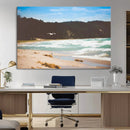 Tranquil Beach Wall Art Canvas Print – Framed Blue Ocean by MyGreatCanvas | Canvas Wall Art Prints | Photo Prints & Wall Decor