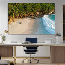 Tropical Beach Wall Art Canvas Print, Framed Ocean Waves and by MyGreatCanvas | Canvas Wall Art Prints | Photo Prints & Wall Decor