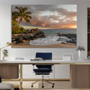 Tropical Beach Wall Art Canvas Print, Vibrant Hawaiian by MyGreatCanvas | Canvas Wall Art Prints | Photo Prints & Wall Decor