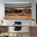 Western Framed Bison Wall Art Canvas Print by MyGreatCanvas | Canvas Wall Art Prints | Photo Prints & Wall Decor