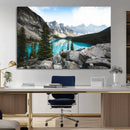 Canadian Rockies Wall Art Canvas Print – Framed Mountain by MyGreatCanvas | Canvas Wall Art Prints | Photo Prints & Wall Decor